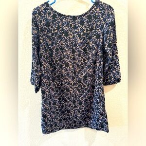 Floral long sleeve mini